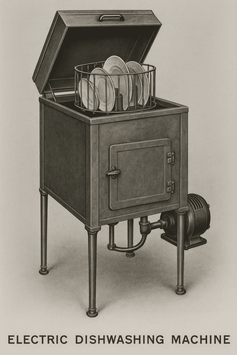 Como Surgiu a Primeira Lava-Louças Elétrica da História
