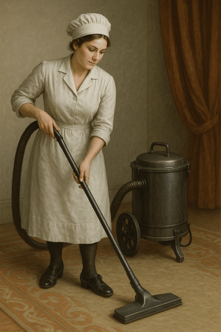 1910 e a Invenção do Aspirador de Pó: O Início de uma Nova Era na Modernização do Lar