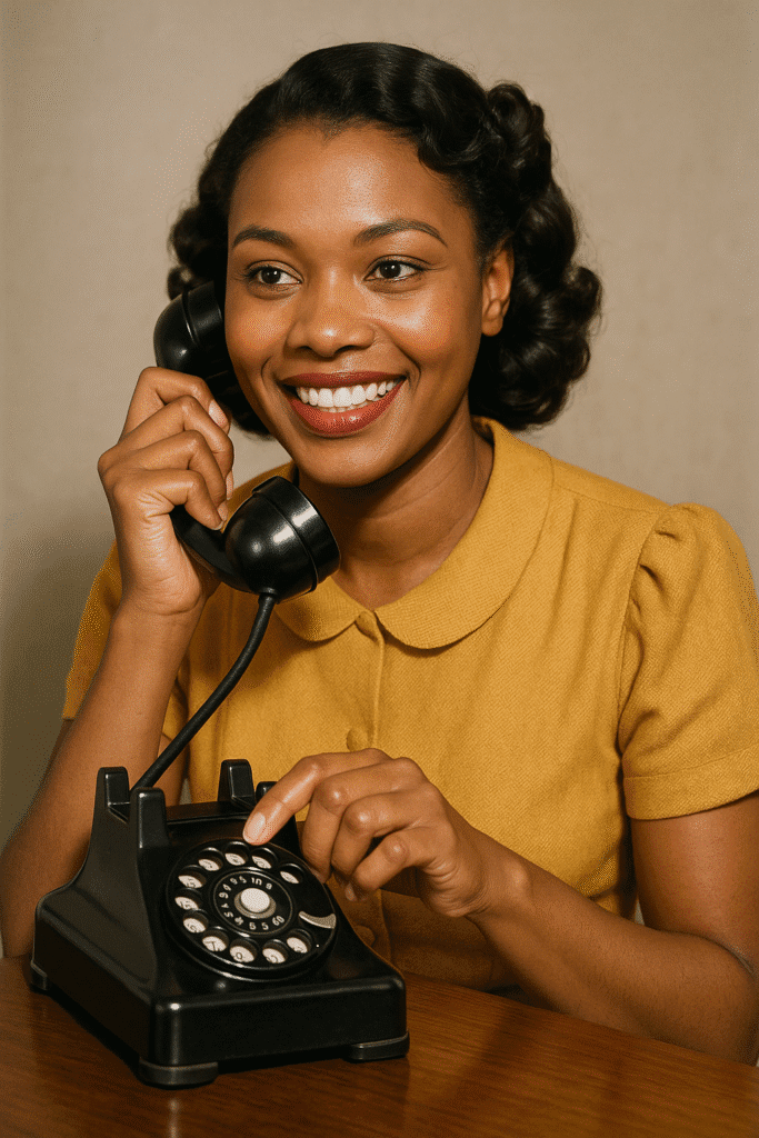 telefone na década de 30