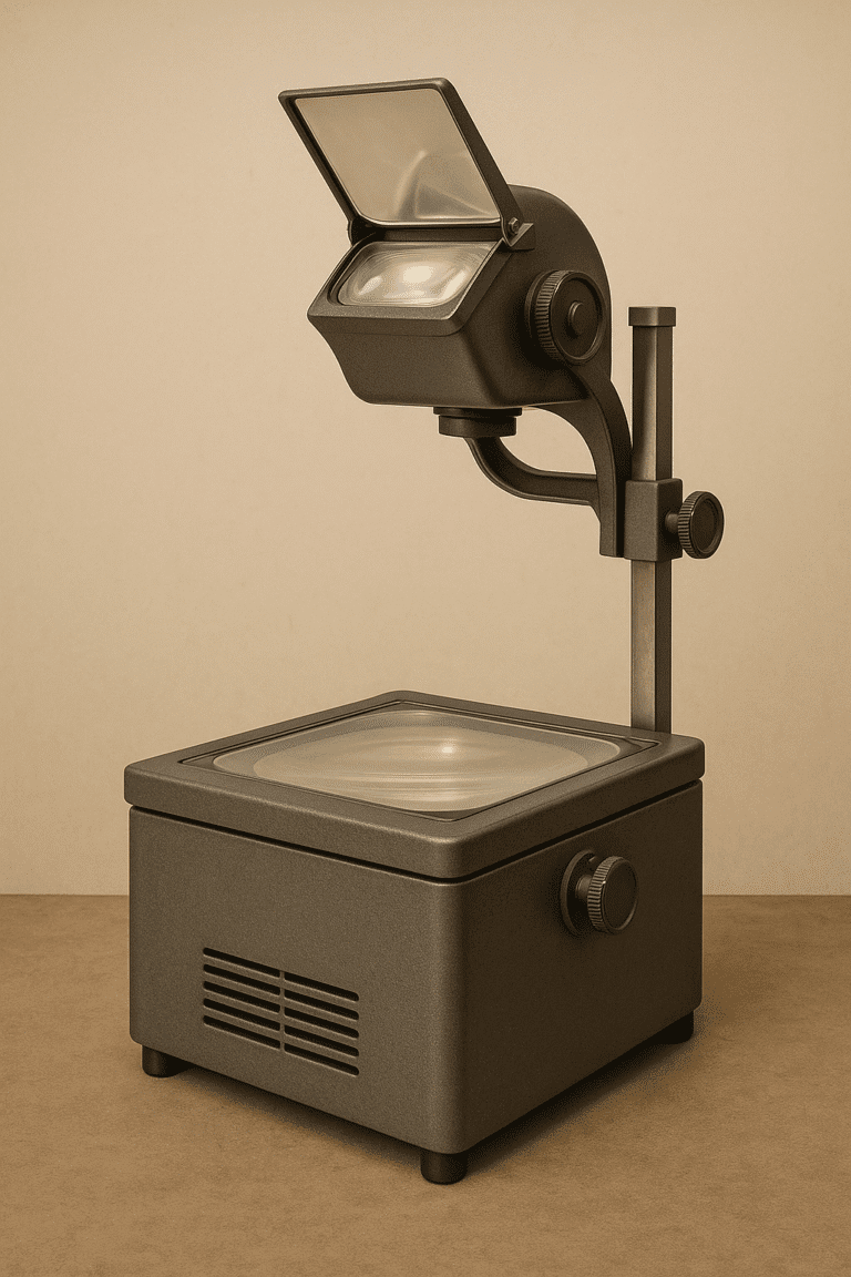 O Retroprojetor na Década de 1940: A Invenção que Antecipou o Futuro das Apresentações Visuais